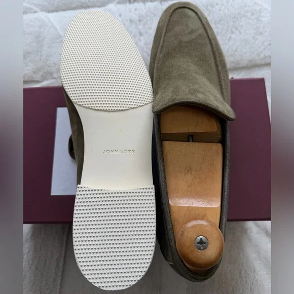 NEW! $1,100 John Lobb Tyne LP Summer Walk Suede Men display picture 3